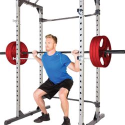 Power Cage (Squat rack) W/ Bench And Power Jammers