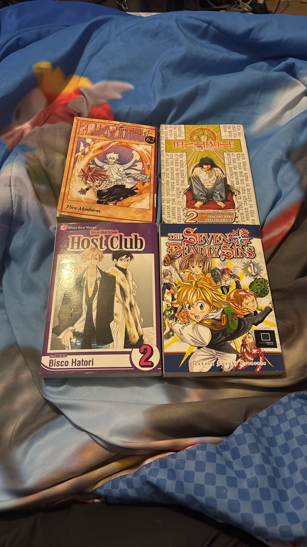 Manga Fairytale Vol 62 , Death note Vol 2 , Host Club Vol 2 Etc