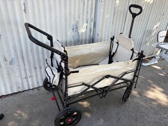 Collapsible Wagon with 2 Foldable Seats