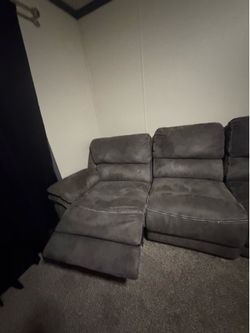 Gray large sectional