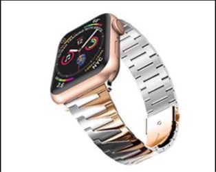 Brandnew Watch Band 42mm 44mm 45mm 38mm 40mm 41mm for Men Women, Stainless Steel Metal Watch Band Strap -RoseGold/Silver