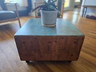Vintage Butcher Block Coffee Table