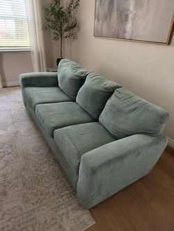 Sage Green Fabric 3-Seat Sofa