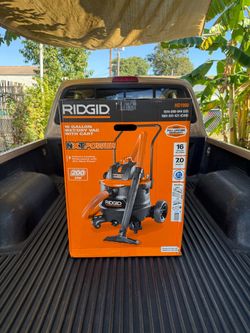 NEW RIDGID 16 Gal. 7.0 Peak HP NXT Power Shop Vacuum Wet Dry Vac w/Cart, Filter, Pro Hose & Accessories