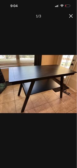 Counter Height Farmhouse Style Dining Table