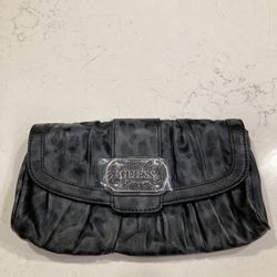 Guess Leopard Print Clutch Bag