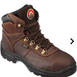 Size 11 Irish Setter Men’s Ely Waterproof Steel Toe Work Boots - Dark Brown