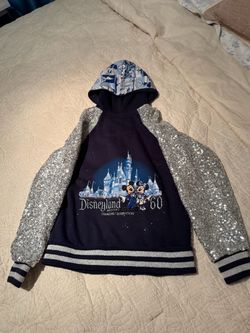 Disneyland 60th Diamond Celebration Sequin Hoodie kids M