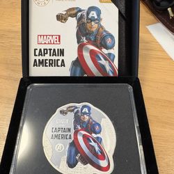 Marvel Captain America Limited Edition Collectible 1 oz silver