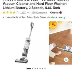 Wet And Dry Vacuum Cleaner With Self Clean- Rechargeable