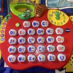 VTech Alphabet Apple ABC Learning Toy Letters Music & Lights (TESTED) Works