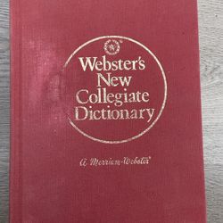 Webster's New Collegiate Dictionary 1977 - Red Hardcover Classic!