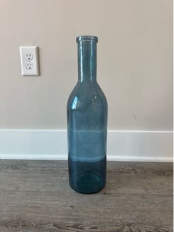 Large Blue Glass Vase