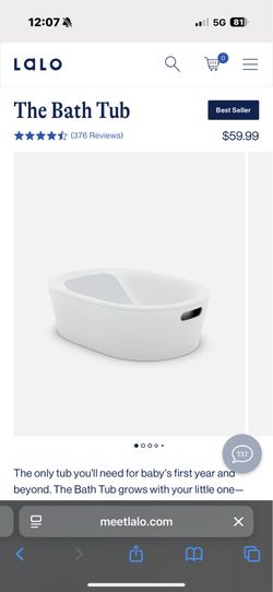 Lalo baby bathtub