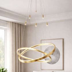 Modern Gold LED Chandelier (Stylish & Elegant)