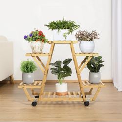 Bamboo Plant Stand, 6 Tier Plant Stands for Indoor Plants (X002J2O7V1)