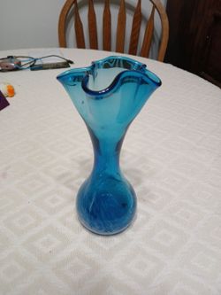 Vintage blue vase