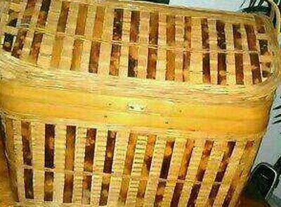 Wicker sewing/picnic basket!