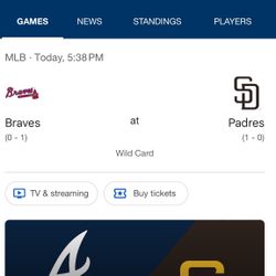 Padres Game Ticket 10/2