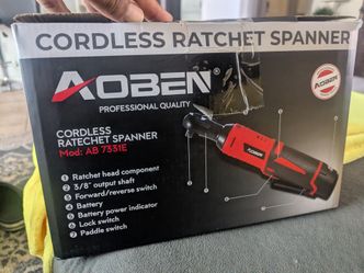 AOBEN Cordless Electric Ratchet Wrench Set, 3/8" 12V Power Ratchet Tool