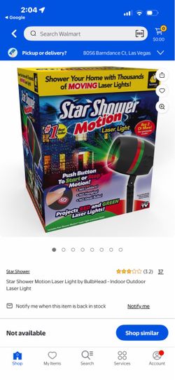 Star Shower Motion Laser Light projector