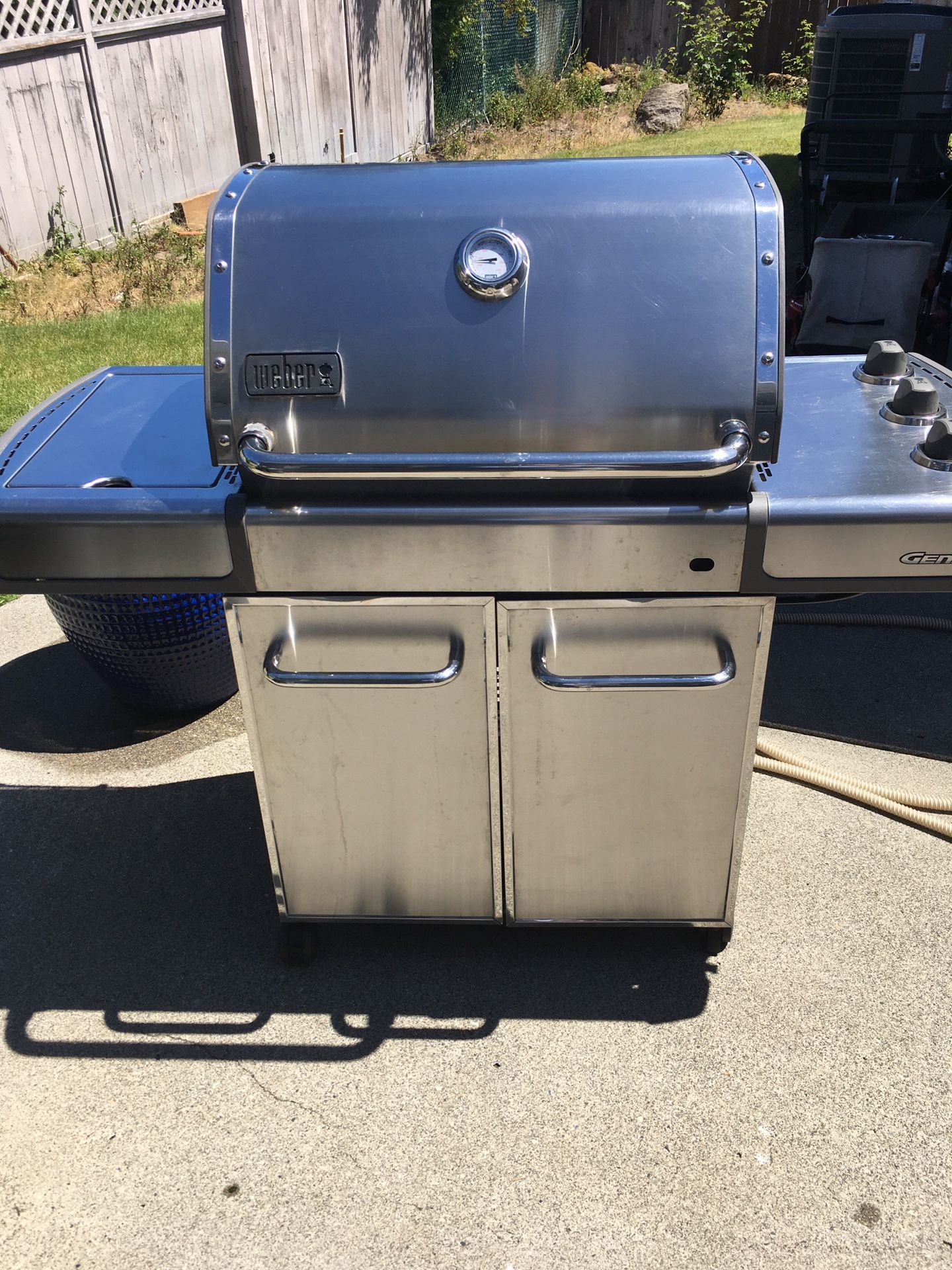 Weber Genesis Stainless Steel Grill with side burner station PROPANE ...