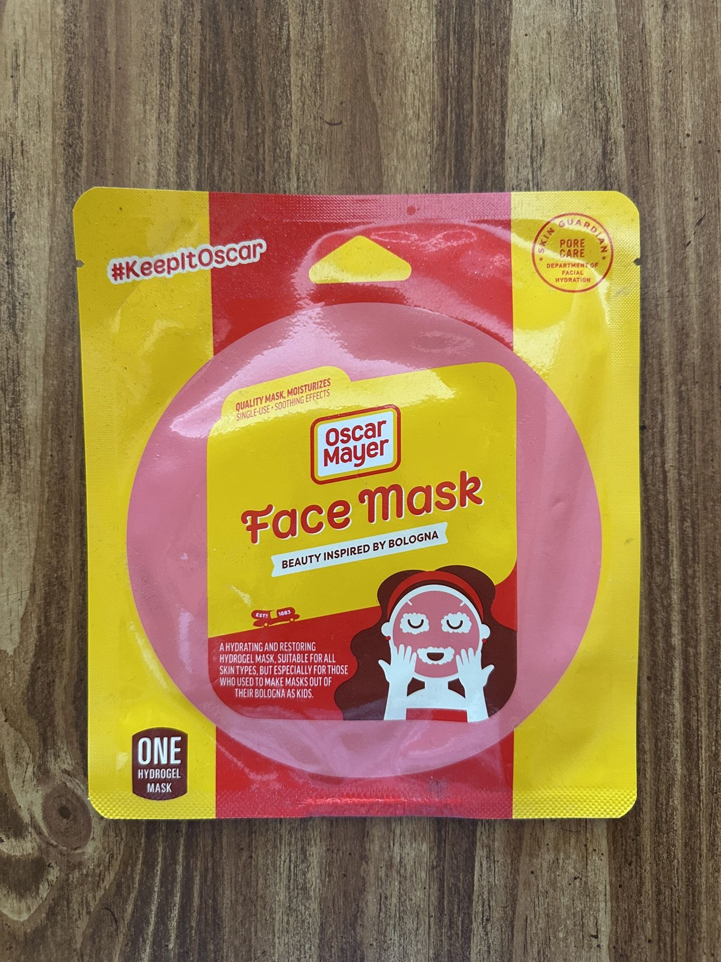 Oscar Mayer Face Mask Gag Gift 