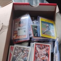 Box full of Nolan Ryan's