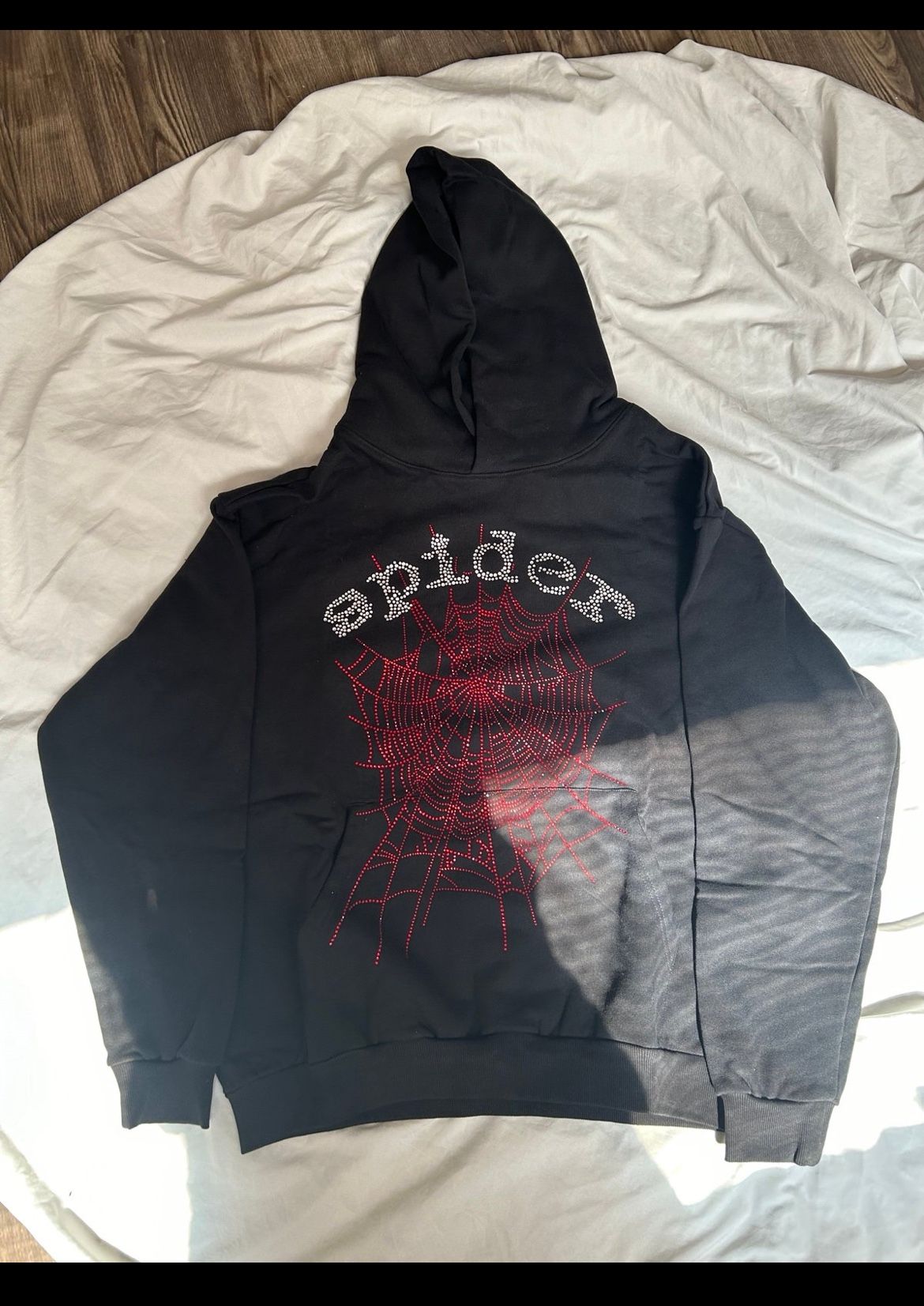 Sp5der Hoodie Rhinestone