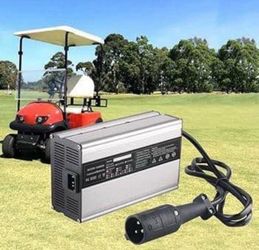 Golf Cart Battery Charger 48V 6A Golf Club Car Charger 3 Pin Round Plug / LED. $50.00 FIRM!!