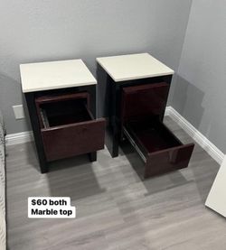Marble Top Nightstands 