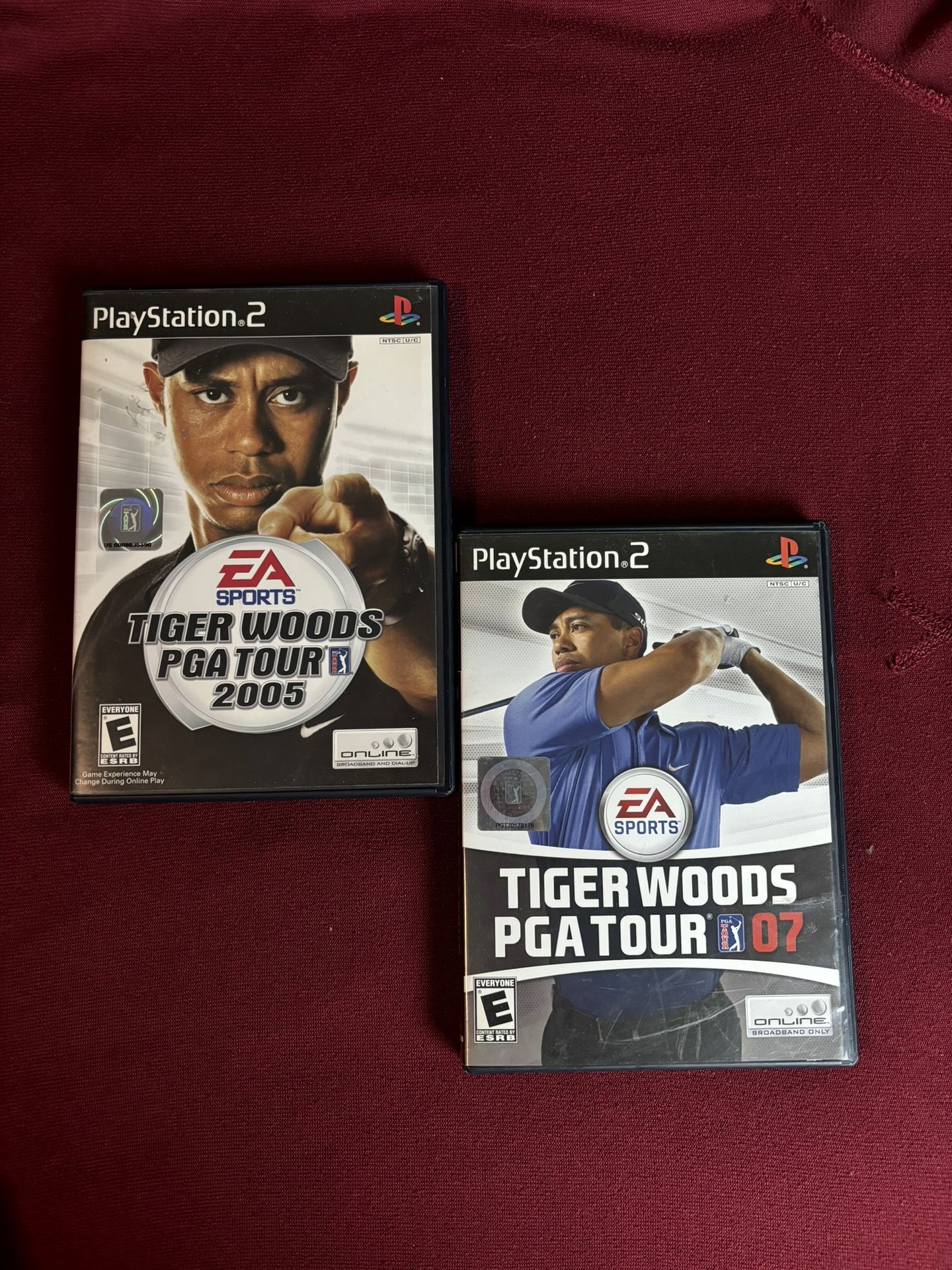 2 Tiger Woods PS2 games lot 