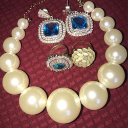 Necklace, Rings And Earrings