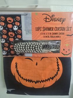 💀 Jack Skeleton 13 pc Shower Curtain 💀