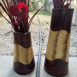 Floreros Color Burgandy