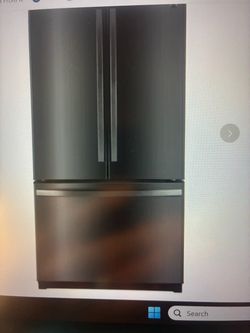 Refrigerator-Black Stainless