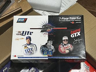 John Force & Rusty Wallace 1/64 Scale 7 Piece Train Set 