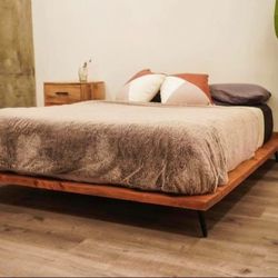 Custom Built MCM Platform Bed Frame