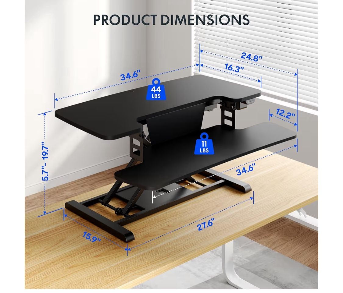 35 inch Standing Desk Converter
