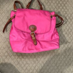 Dooney & Bourke Pink Backpack Bag 