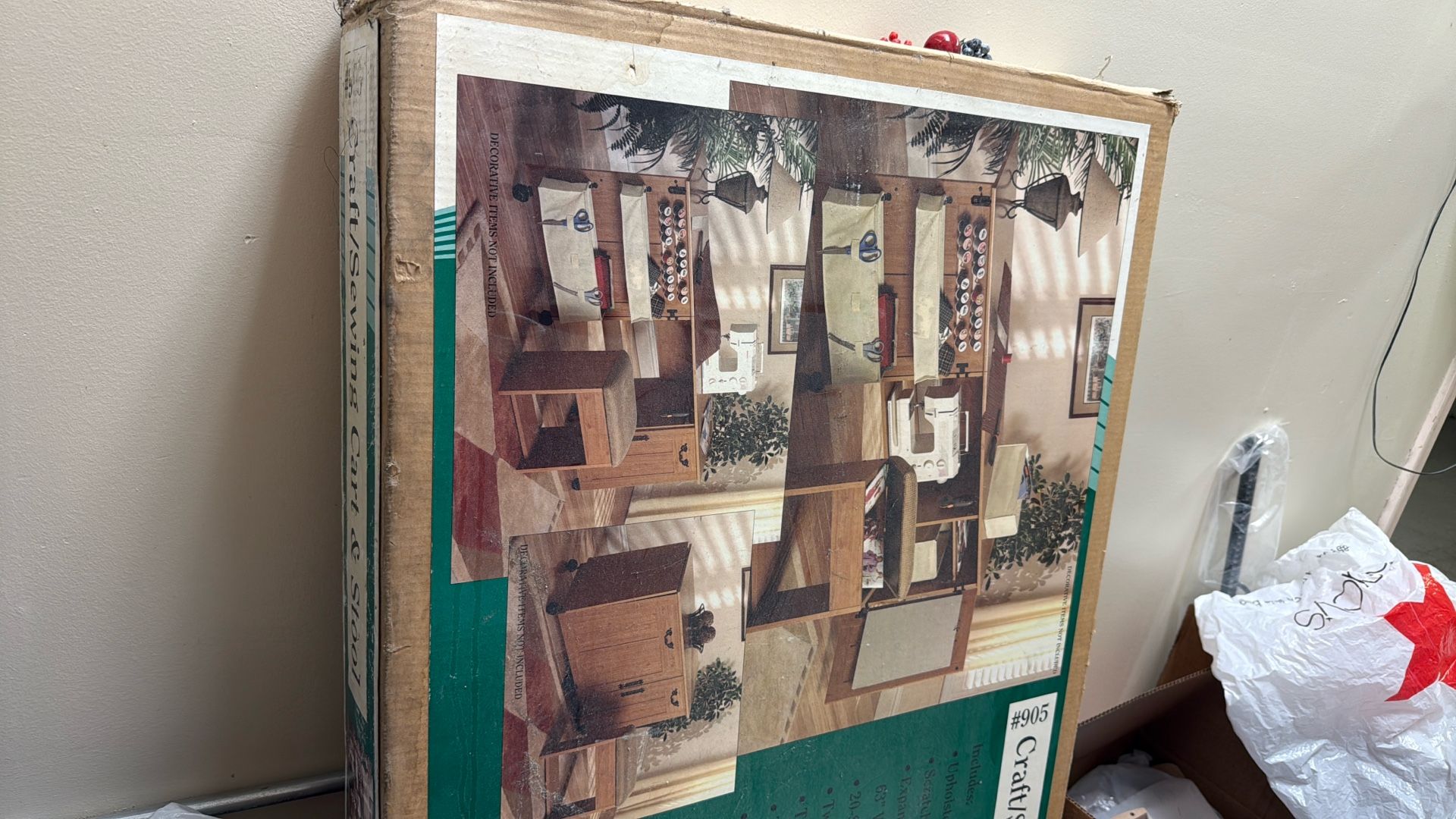 Craft/sewing Cart &stool