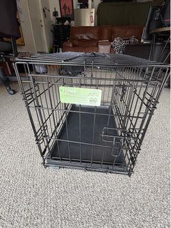 MidWest iCrate 22” Double Door Dog Crate - Barely Used, Perfect for Small Dogs/Puppies
