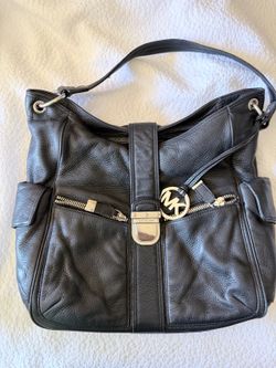 Michael Kors Black Leather Shoulder Bag
