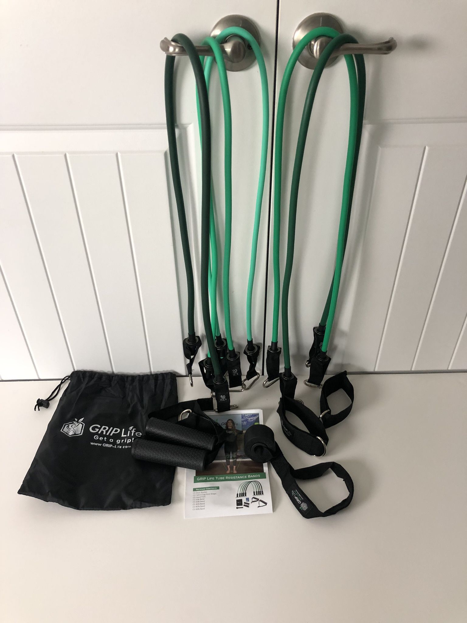 NEW Home Cables Resistance Bands Set (stackable 150lbs & hypoallergenic)