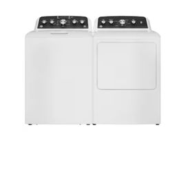 Ge 4.5 Topload Stainless Tub Washer + Ge 7.2 Gas Dryer 