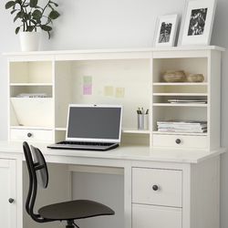 IKEA White Hemnes Desk 