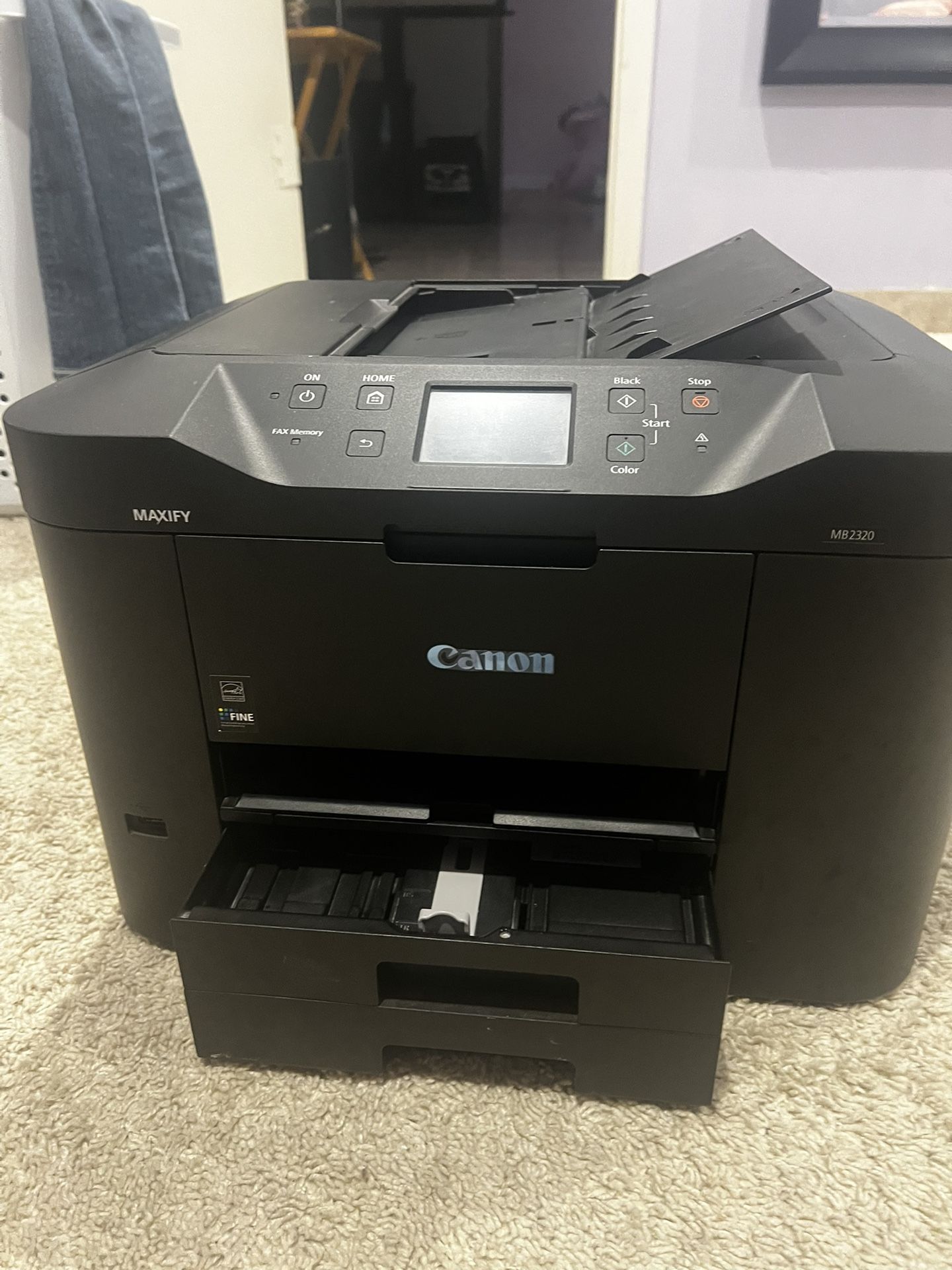 canon printer and black ink