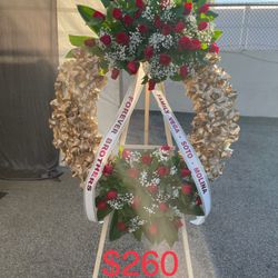 Large  Funereal  Wreath Flowers/ Coronas Grandes