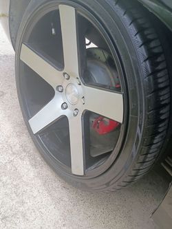 22 inch dub rims with tires