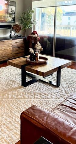 WestElm Rustic Wood Coffee Table
